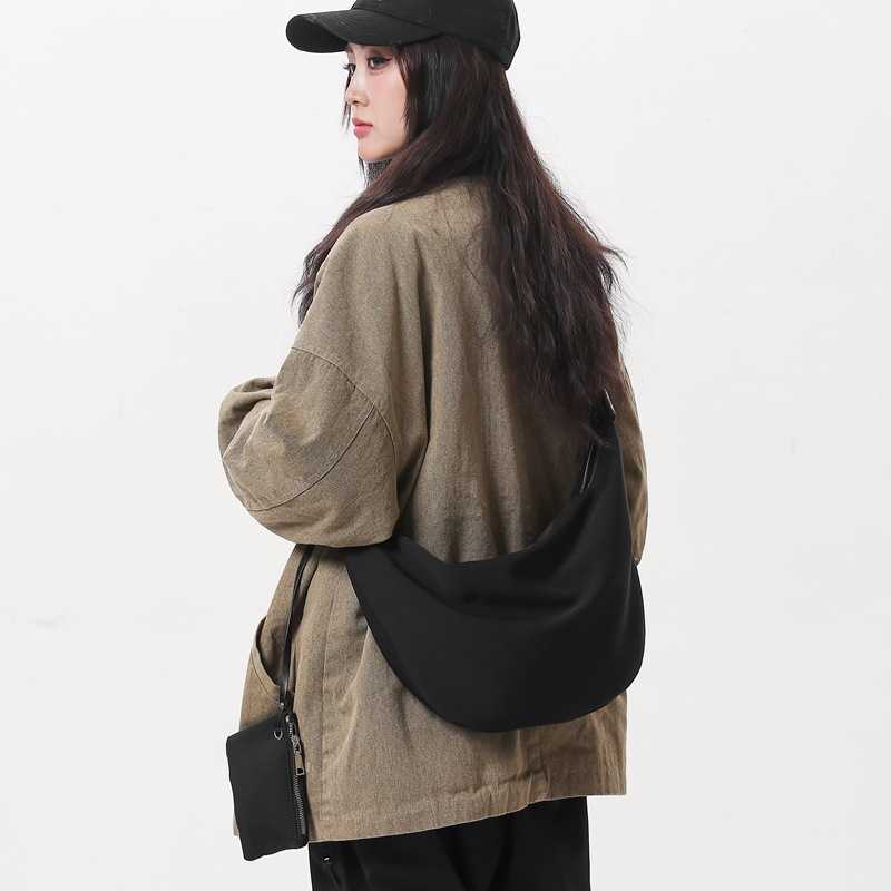 Shoulder Bag Crossbody Bag Trendy Cool Cowboy Bag Pattern Fashion Big Bag Korean Version South Korean Silk Simple 241015