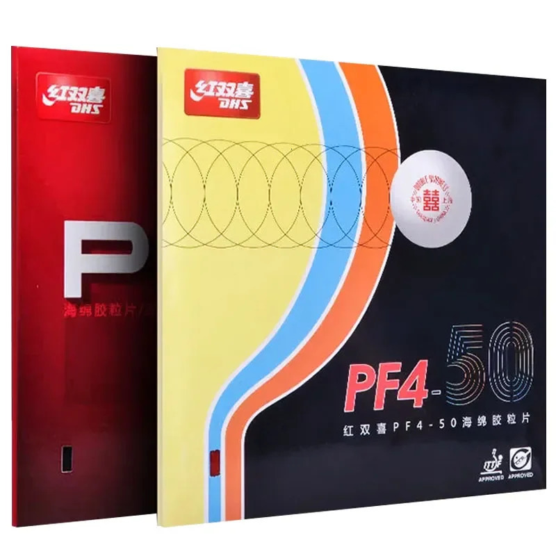 Original PF4 50 Table Tennis Rubber Sticky Pimplesin Ping Pong for Loop Driving with Attack 241024