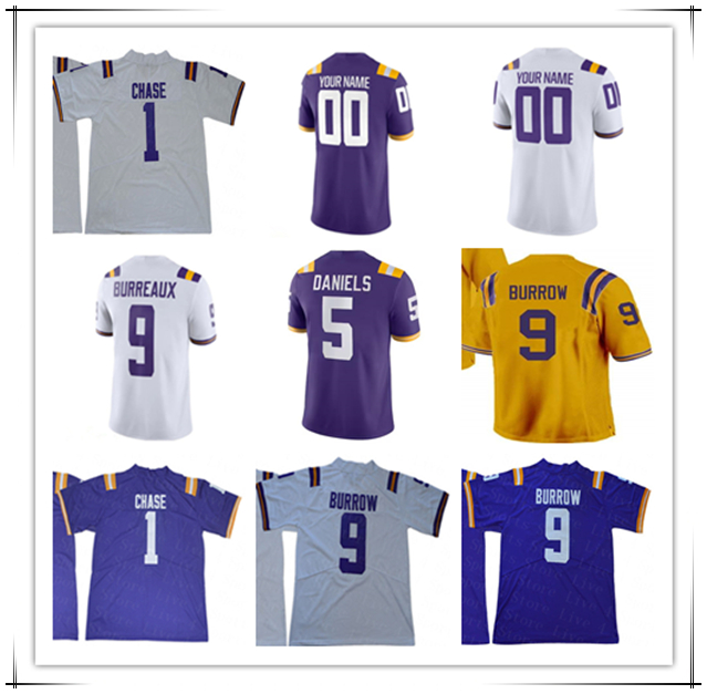 Garrett Nussmeier College Football Jersey Caden Durham Josh Williams Kaleb Jackson Kyren Lacy Aaron Anderson Mason Taylor Whit Weeks Bradyn Swinson CJ Daniels 5XL