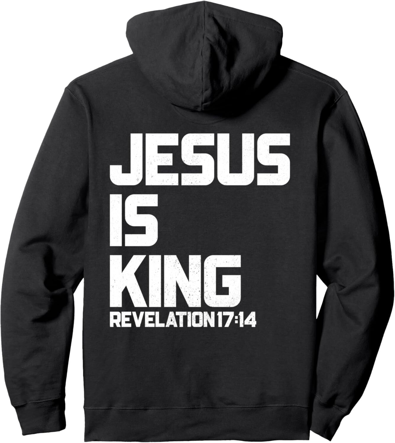 Hoodie for Mens Womens Jesus is King Bible Verse for Men Women Pullover Hoodie Graphic Hoodies sweatshirt Pullover Long Sleeve Warm