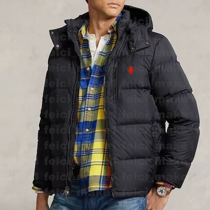 Mens Down parkas polo jacket Pony embroidery logo winter jacket Hooded Down Jacket Luxury Jacket for men and women mens coat EUR SIZE xs-2xl
