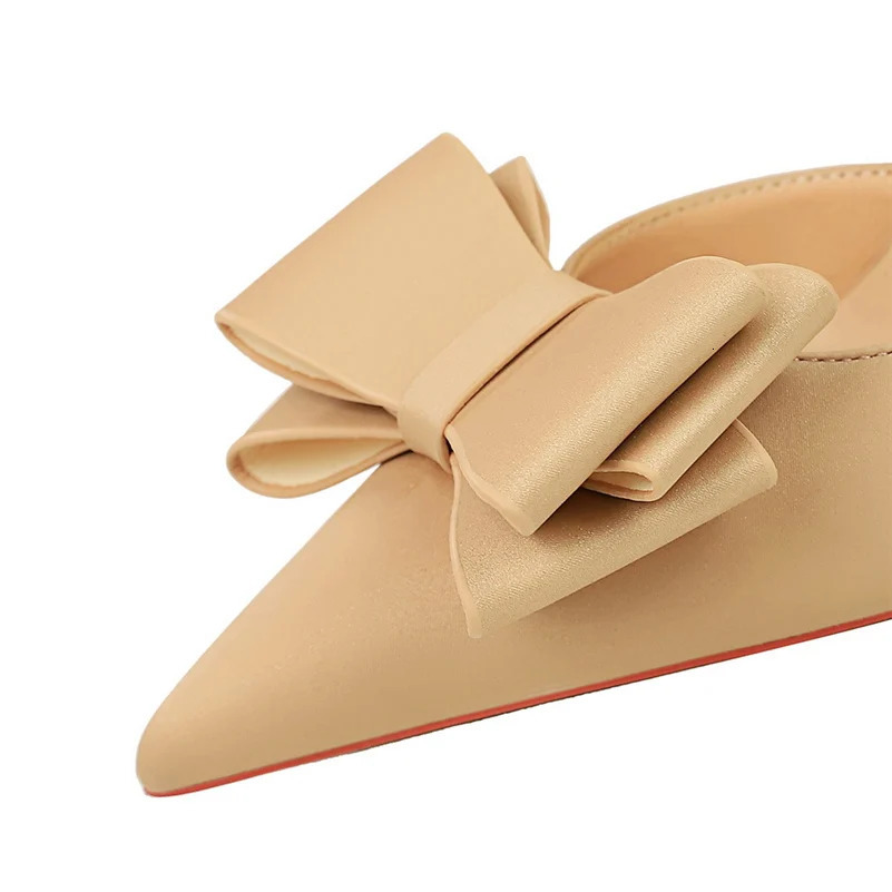 Womens 10.5cm high boots silk bow purple green pump womens wedding bride Escarpin blue peach party sweet shoes 241024