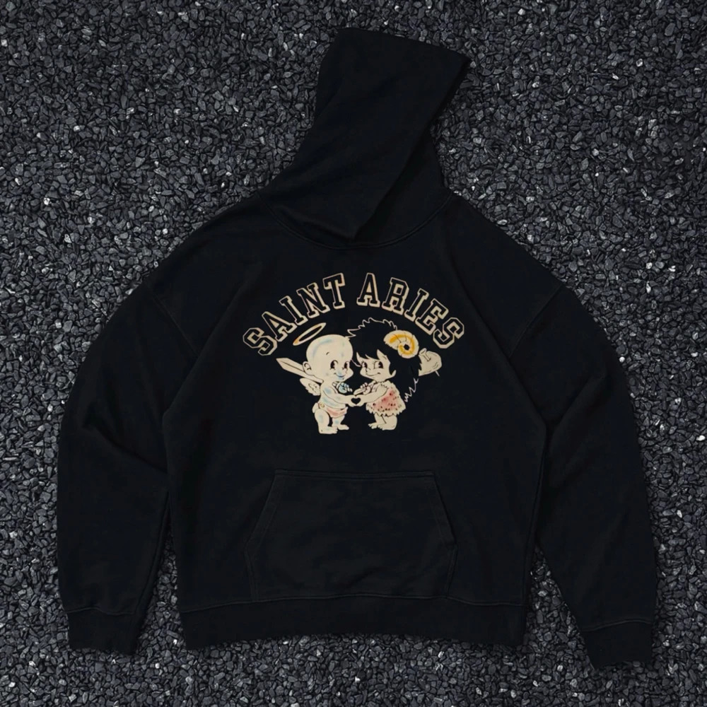 Frog Drift Fashion Streetwear Vintage Graphics Printed Pullover Casual Sweatshirt Loose Oversized Hoodies For Men Unisex 241021