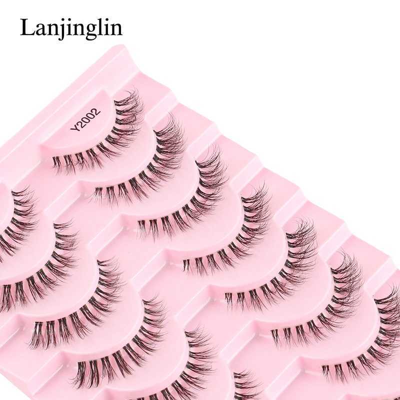 Natural Long 3/10 Pair 3D Mink Soft Wispy Fluffy False Eyelash Extension Makeup Tool False Eyelash Maquillaje C liosW241024