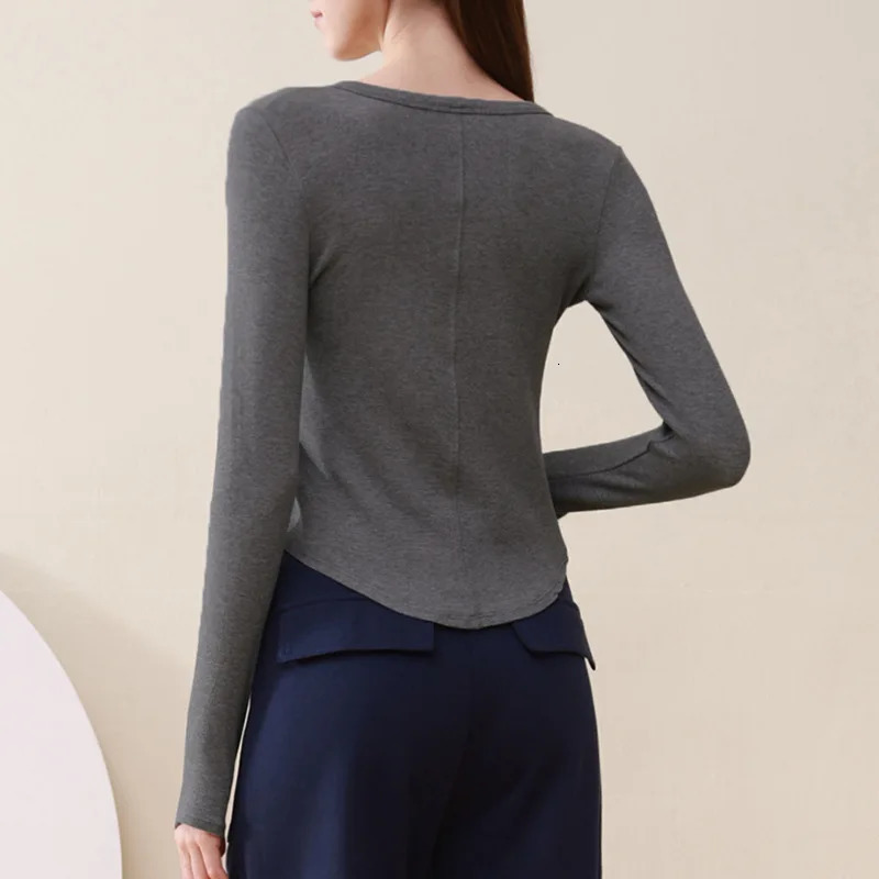 Breathable Yoga T-shirts Women Slim Long-sleeved Running Cycling Workout Clothes Quick-drying Tops Sportswear with Thumb Holes 241024