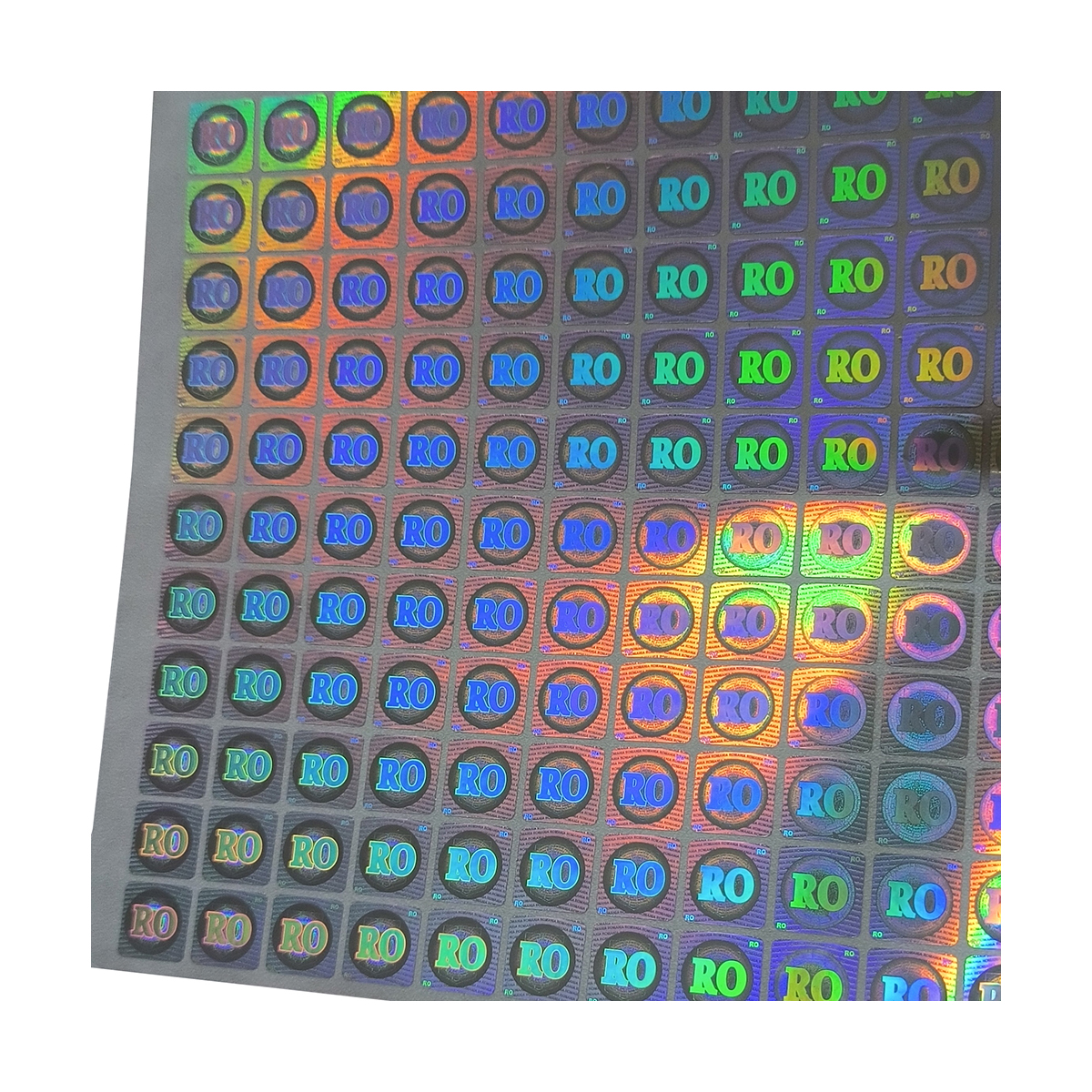 China manufacturer supply high-end blank label printable security holographic sticker