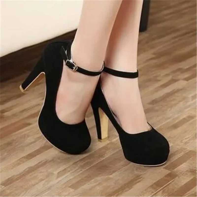 High Quality The Trend of Womens Pump Thick High Heels Old High Heels and Womens Ultra High Heels in Autumn T241024