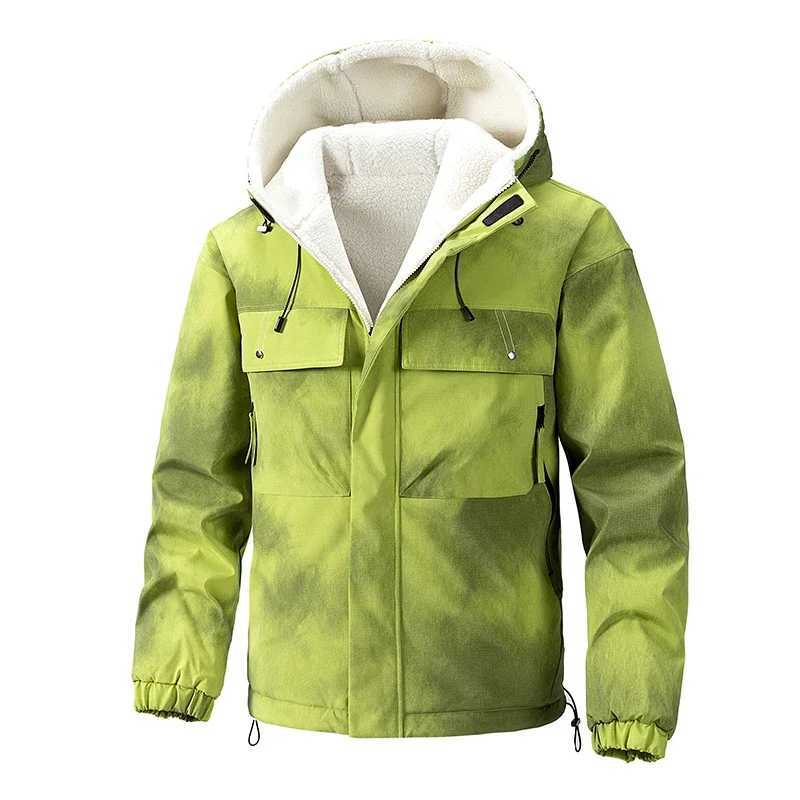 Mens cotton clothing autumn and winter new item solid color double-sided wearable design outdoor travel hooded jacket mens Ramsworth jacket W241024