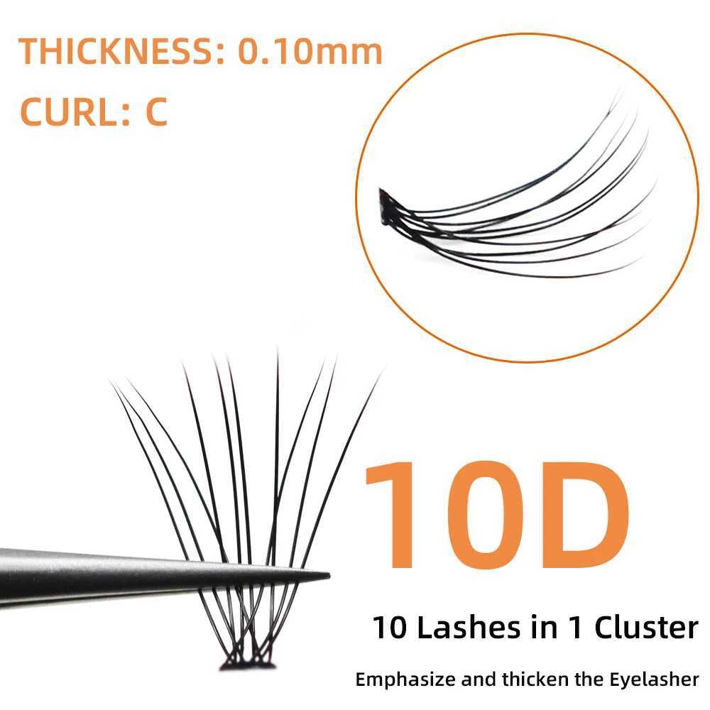Grading World 10D natural eyelash extension mink black false eyelash curl natural eye shadow personal eyelashW241024