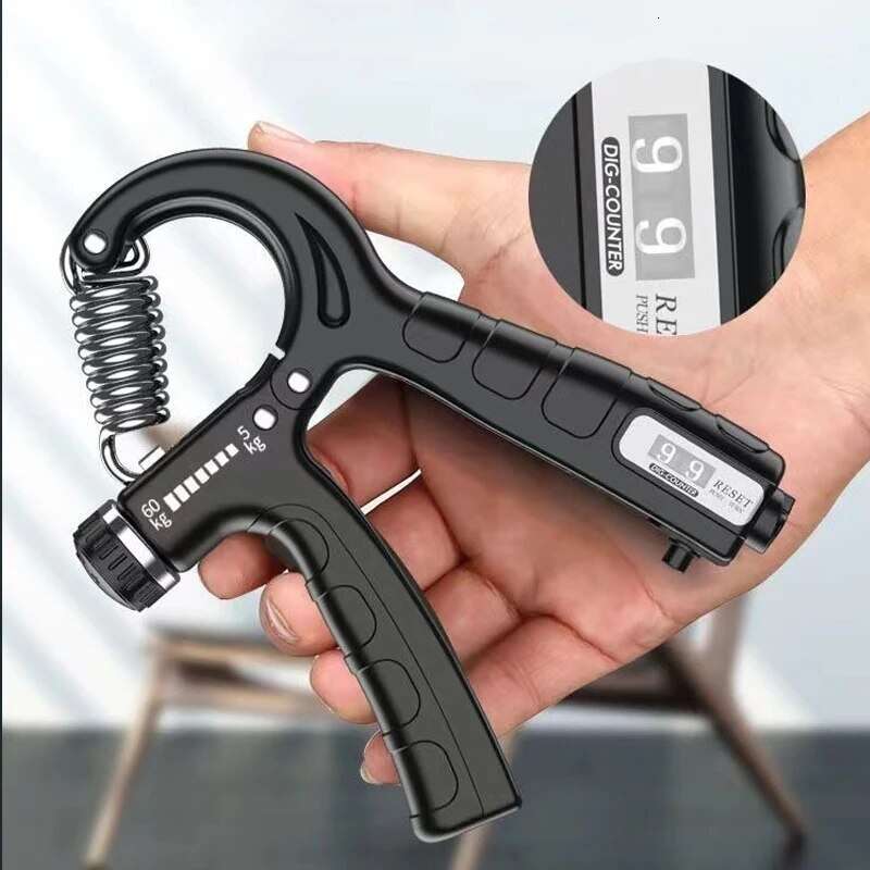 Strength Trainer Forearm Squeezer Adjustable Resistance Hand Grip Strengthener for Muscle Building