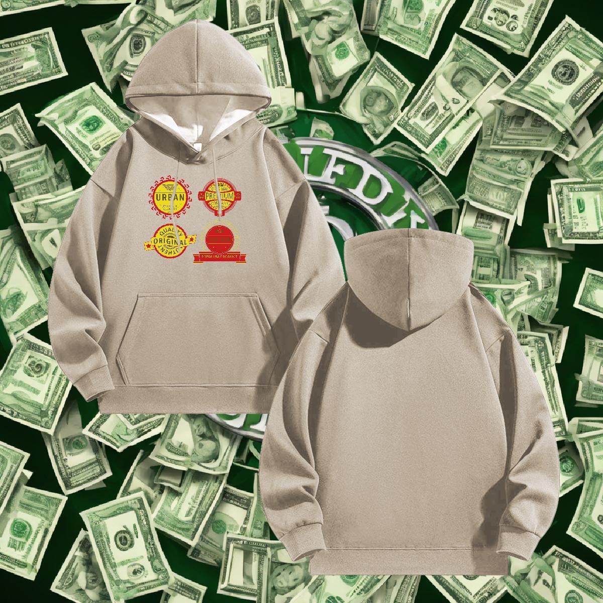 Designer Hooded Sweatshirt Hooded Collar Long Sleeves Wholesale Men's Hooded Sweatshirt Oversized 2XL 3XL Hoody Y2K Thick Plush