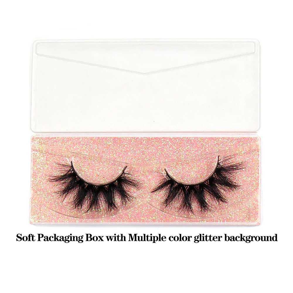 FOXESJI 3 pairs of 3D mink fluffy Wispy soft leather wallet mink false eyelashes can be reused eyelash extension thick false eyelash makeupW241024