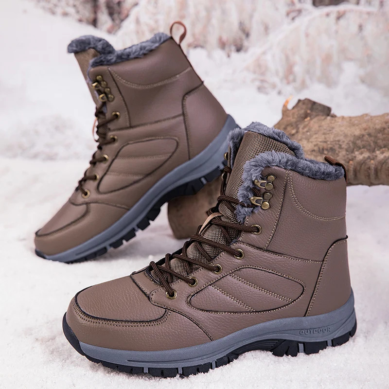 Winter snow boots mens sports shoes fast delivery outdoor hiking boots high-quality waterproof PU climbing casual shoes size 39-48 241024