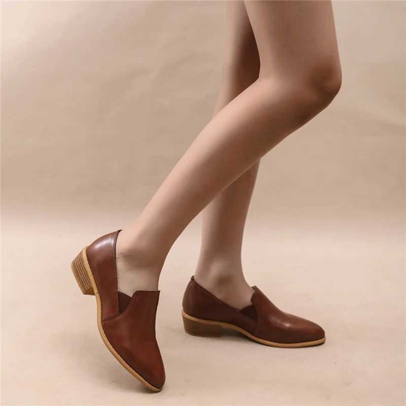 High Quality Pointed Toe Shoes for Women Slip Ladies Pumps Low Heel Shoes Spring Autumn Shallow Breathable Solid Color Adhesive Flawless Cream T241024