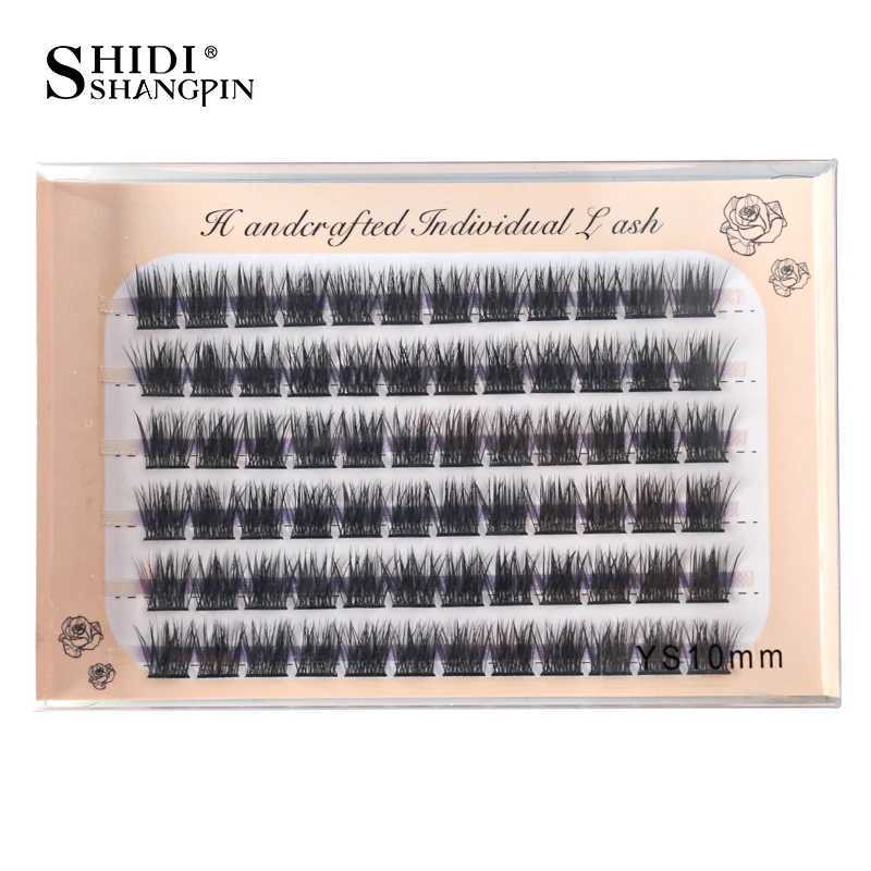 6 rows of 72 clusters of personal false eyelashes 10/12/14mm Wispy fluffy false eyelash makeup tool eyelash extension tool CiliosW241024