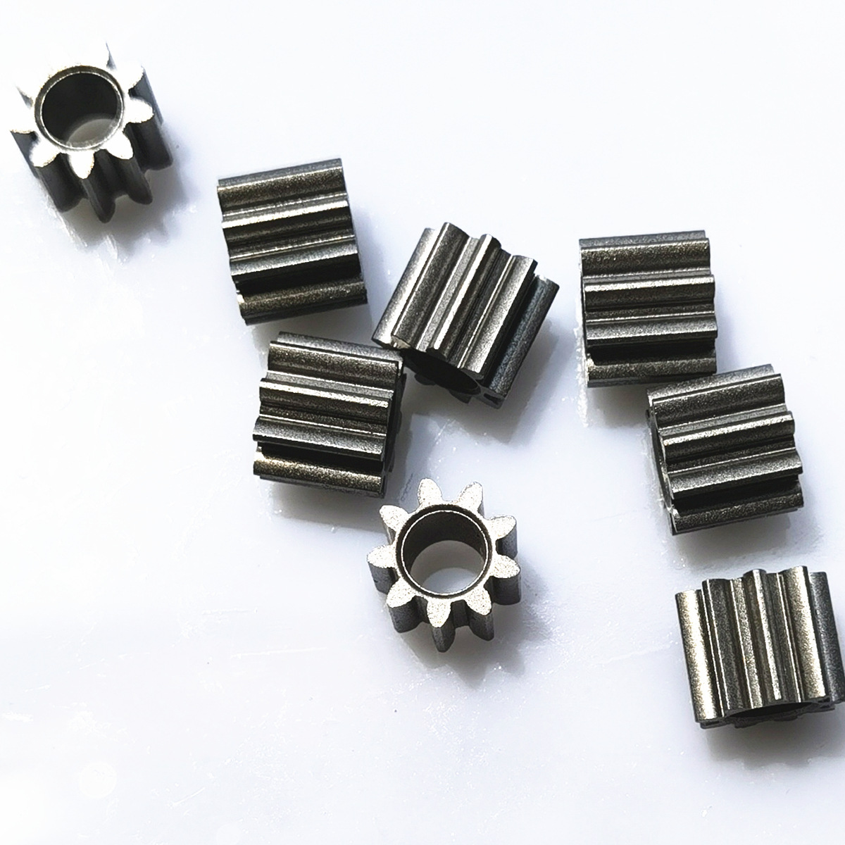 Cylindrical spur gear 1 mold 9 teeth inner diameter 6 powder metallurgy gear iron-based hard tooth surface direct sales