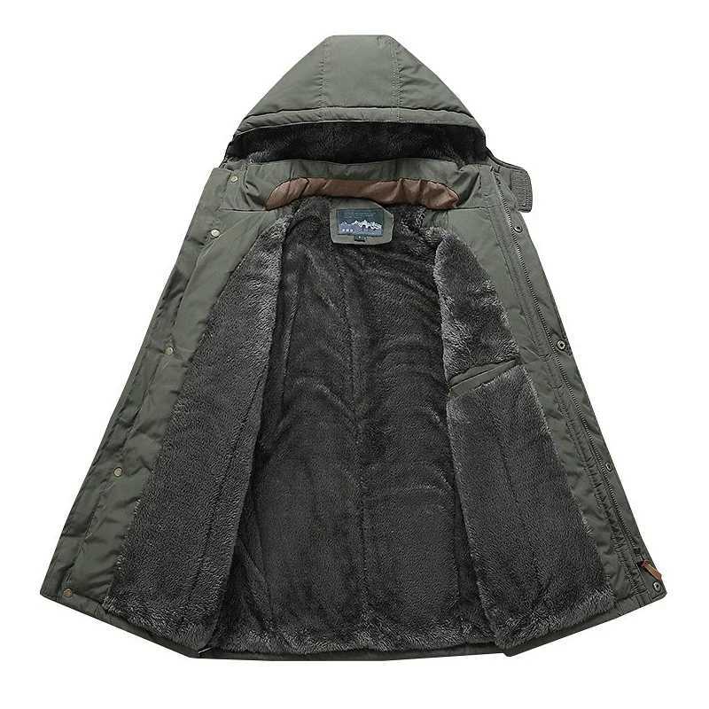 Outdoor Parkas winter jacket mens new thick warm mens jacket casual sheepskin Parka mens fashion jacket mens velvet clothing W241024