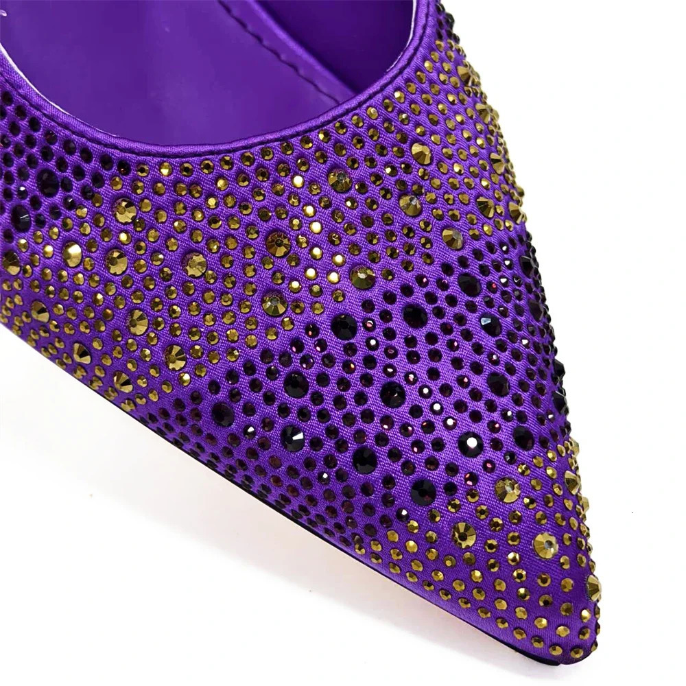 ChanItalian style evening dress party shoes and bag set with hollow bag with shoes elegant and comfortable mid heel womens shoes 241024