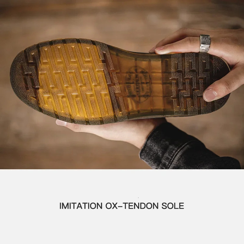 Madden mens leather boots comfortable winter warm shoes mens motorcycle mens ankle boots mens Oxford snowshoes mens work boots 241024