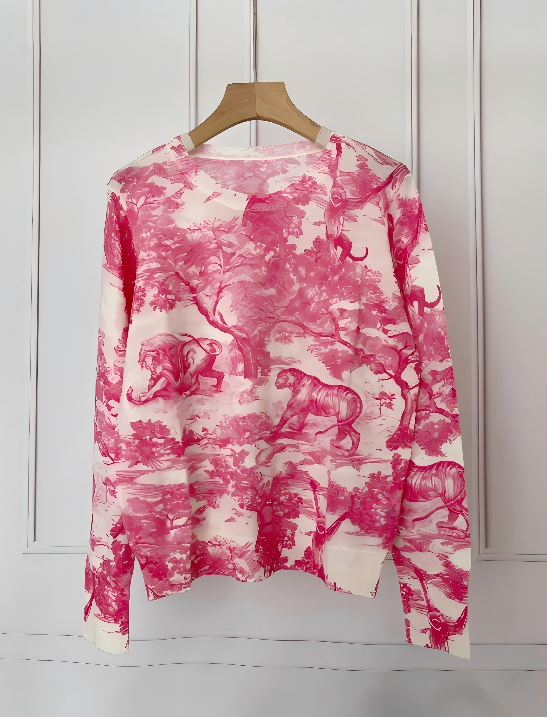 2024 new D wool thin knitwear blouse woman