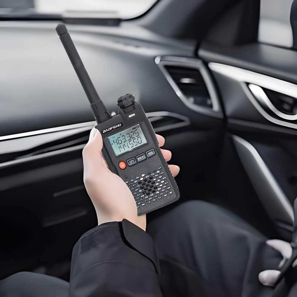 Interphone Baofeng UV-3R Mini Portable FM Radio 136-174MHz 400-470MHz Pocket Walkie Talkie Dual Display Ham FM Transceiver 99 Channel VOX Z241025