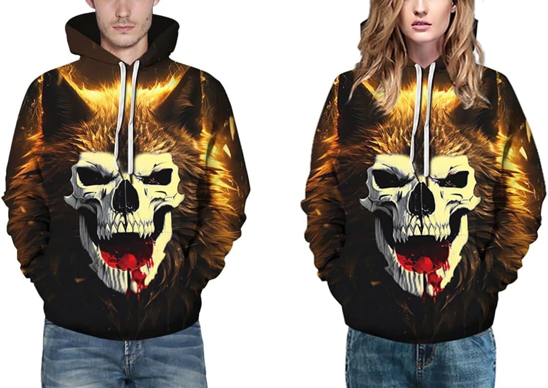 Hoodie for Mens Womens Mens Hoodie 3D Printed Pullover all-match Hooded Sweatshirt Cool Outfits With Pockets Graphic Hoodies sweatshirt Pullover Long 