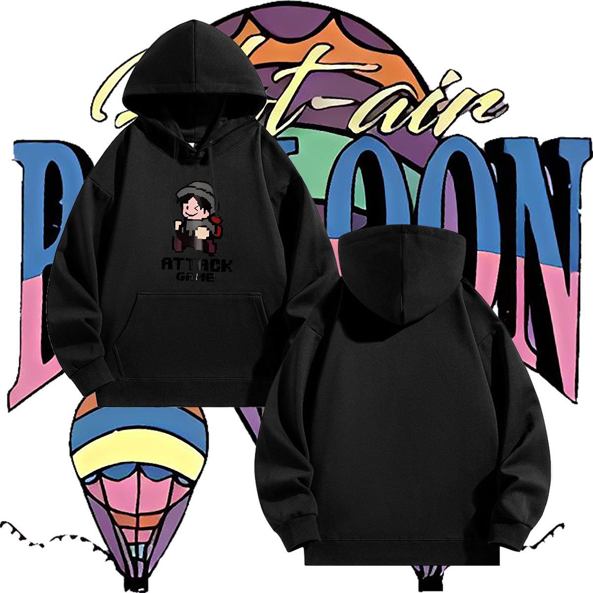 Customized Men's Hooded Sweatshirt High Street Hip Hop Warm Hoodie for Man Woman Hooded Collar US Size Clothes Hoodie Thick Plush