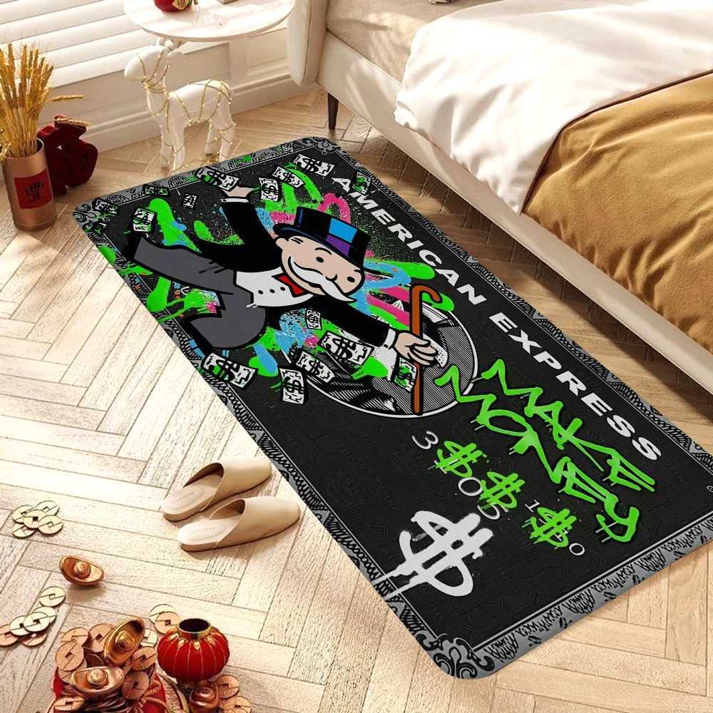 Cartoon luxury D-Dollar M-Monopolys door mat washable anti slip living room sofa chair area mat kitchen door area carpet X241024