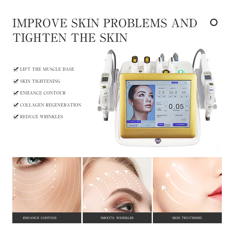 Desktop Ultrasonic Beauty Machine Facial Lifting Wrinkle Removal Pore Shrinking Non-invasive Ultrasound Body Slimming Multifunction Beauty Machine