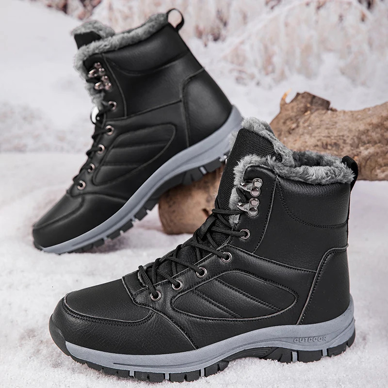 Winter snow boots mens sports shoes fast delivery outdoor hiking boots high-quality waterproof PU climbing casual shoes size 39-48 241024