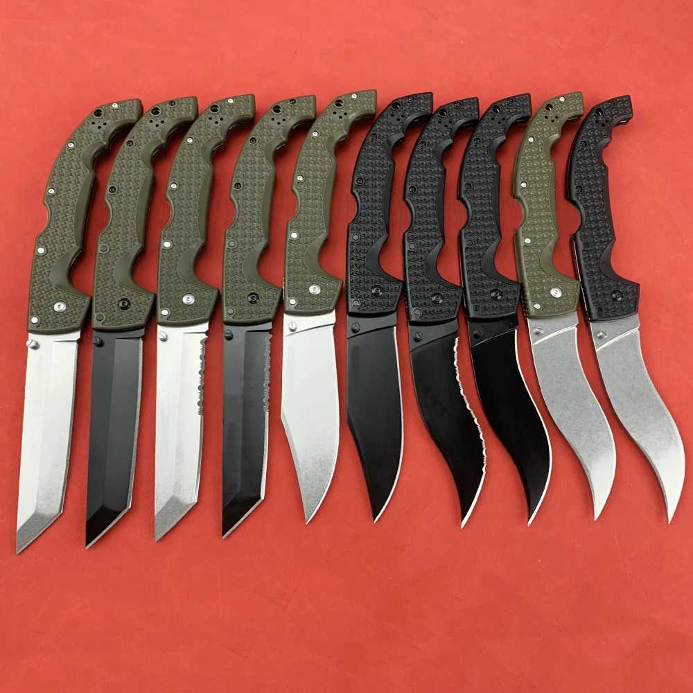 Cold 12.26-inch Traveler Folding Knife 8Cr13Mov Steel Blade Outdoor Military Combat Knife Professional Hunting Knife EDC Tool X241024