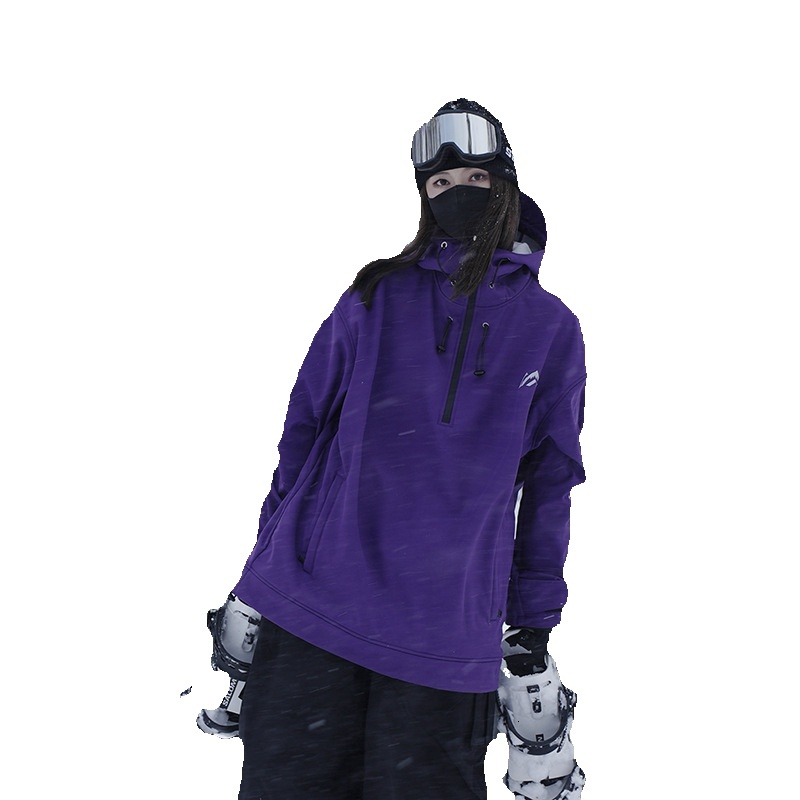 SEARIPE Ski Hoodies Women Men Thermal Waterproof Windproof Warm Snow Jacket Snowboard Wear Winter Outdoor Sports Clothing Hooded