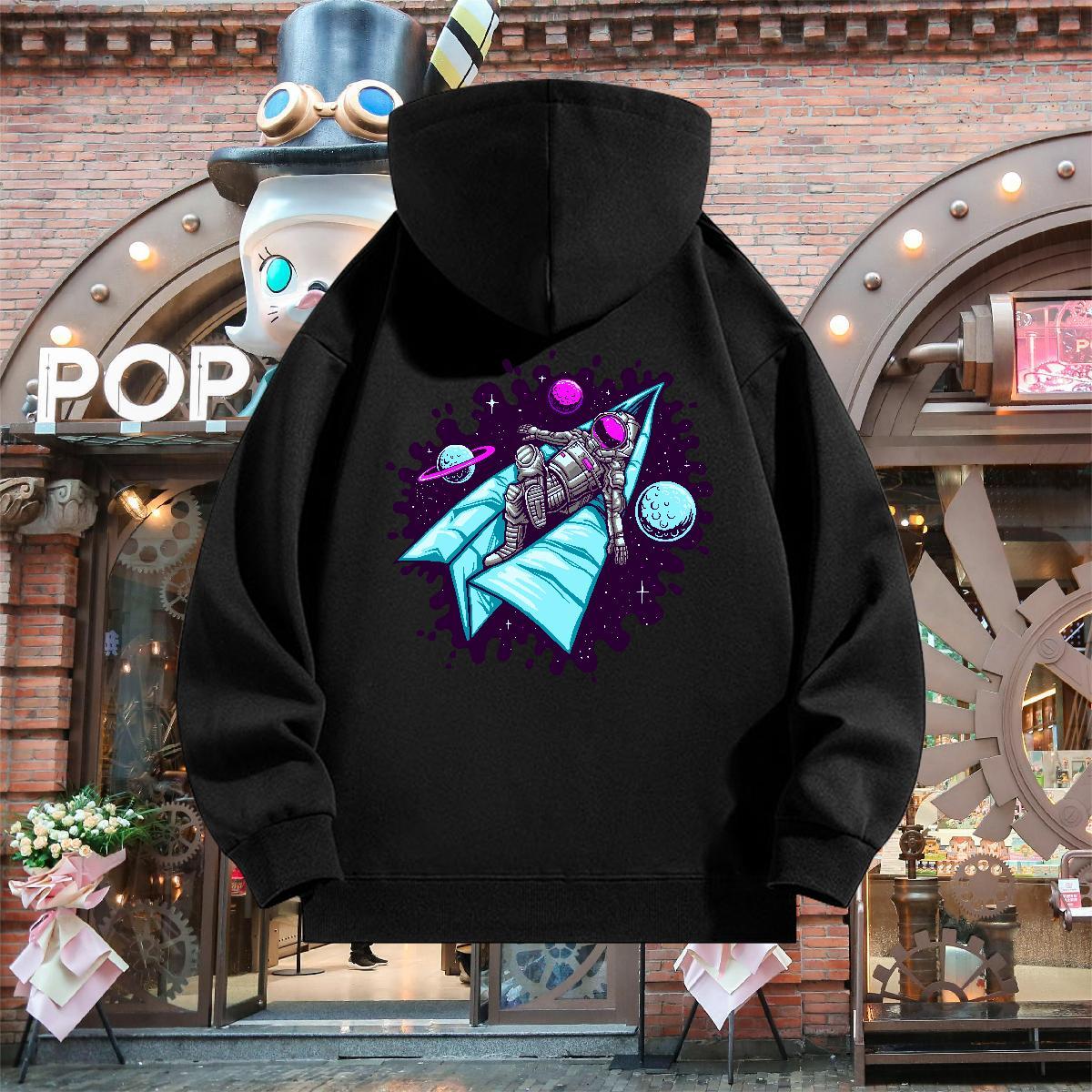 Stylist Men's Hooded Sweatshirt Breathable Classic Hoodie for Man Woman US/EU Size Pullover Hoodie Sports Casual 350g Cotton