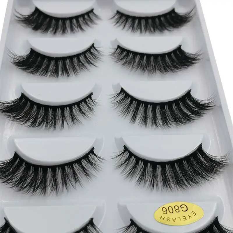 5/3 pairs of eyelash makeup soft and fluffy eyelashes false eyelashes dramatic 3D eyelashes eyelash extension 3D cilia false eyelashesW241024