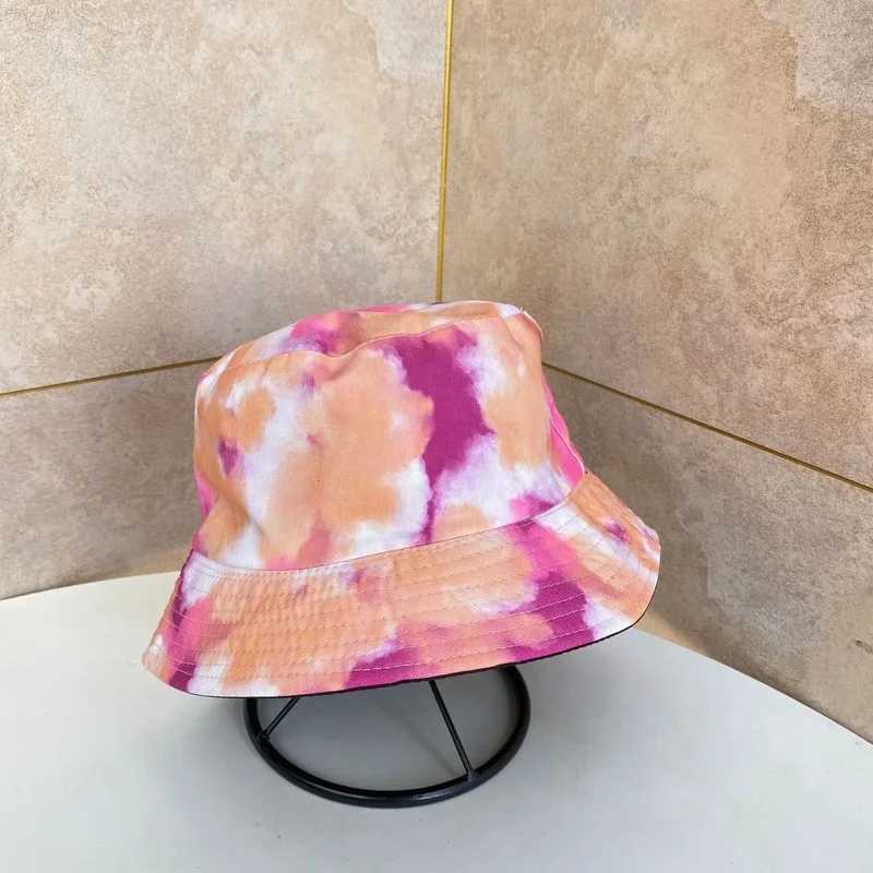 Zomer Tie Dye Bucket Hat for Men Women Reversible Fashion Hip Hop Hat Fisherman Bob Street Outdoor Travel Boys Girl Hat PanamaX241025