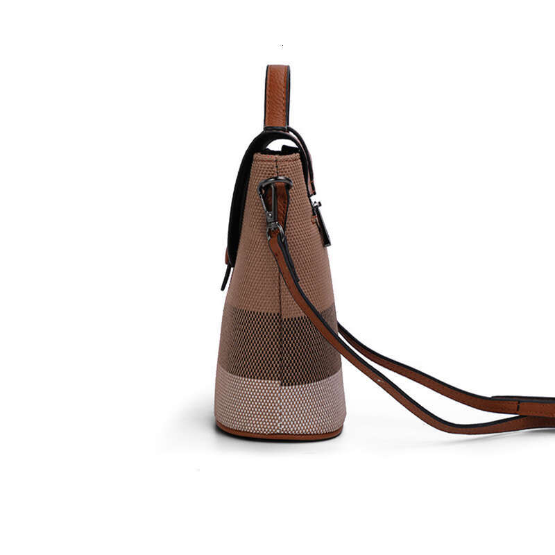 Designer Bag Mini Lattice Canvas Crossbody Ladies Bag Leather Zipper Mobile Phone Bag Fashion Handbag Women Casual Small Shoulder Bag tote bag purse l