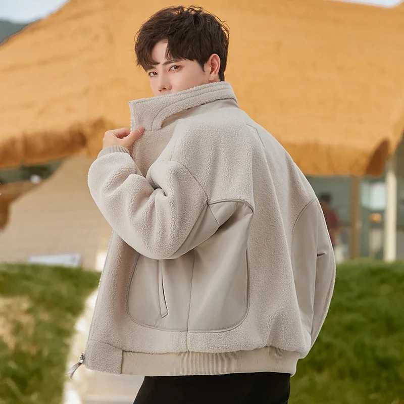 2024 Mens Autumn/Winter New Collection True Ramsworth Woolen Leather Jacket Mens Thick Loose Coat Mens Leather Casual Coat F457 W241024