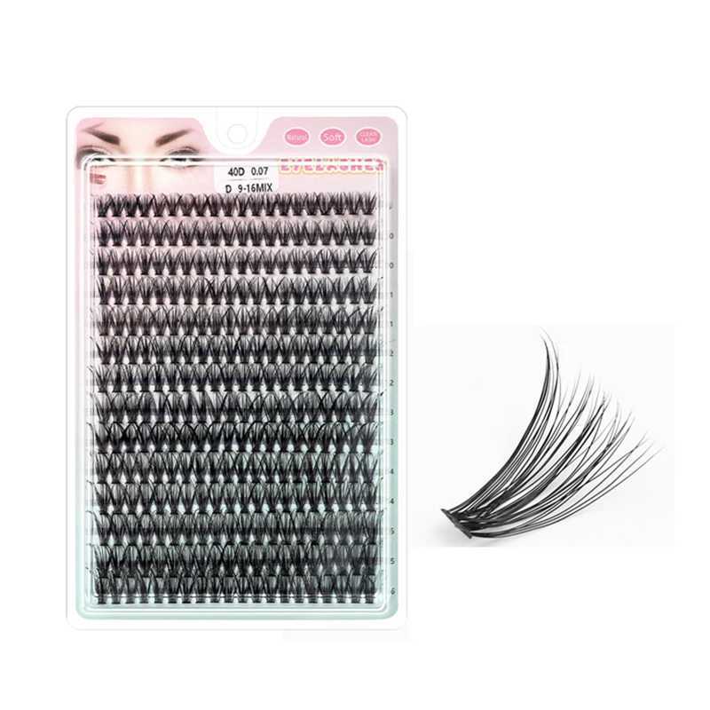 Personal eyelash extension false eyelash cluster natural Cilia mink eyelashes DIY 10D 20D 30D 40D 9-16mm 280 bundlesW241024