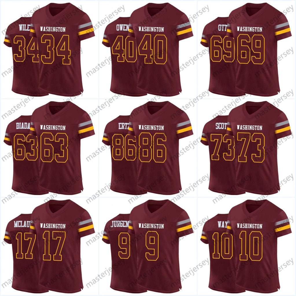 Cities Football Jerseys 86 Ertz 34 Wiley 40 Owens 69 Ott 63 Biadasz 10 Way 73 Scott 17 McLaurin 9 Jurgensen 21 Taylor 33 Baugh 70 Huff 15 Hartman 76 C