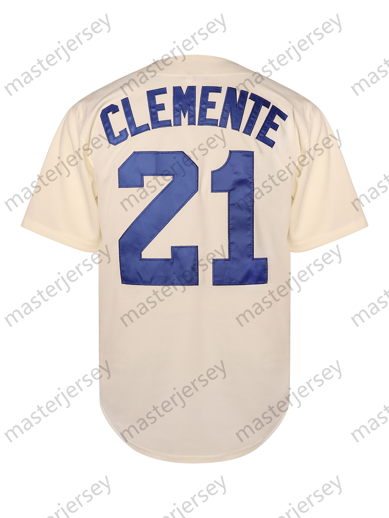 Mens Baseball Jerseys 21 Clemente Jersey Sweatshirt - Embroidered Loose Fit V-Neck Breathable In Stock Fast Shipping