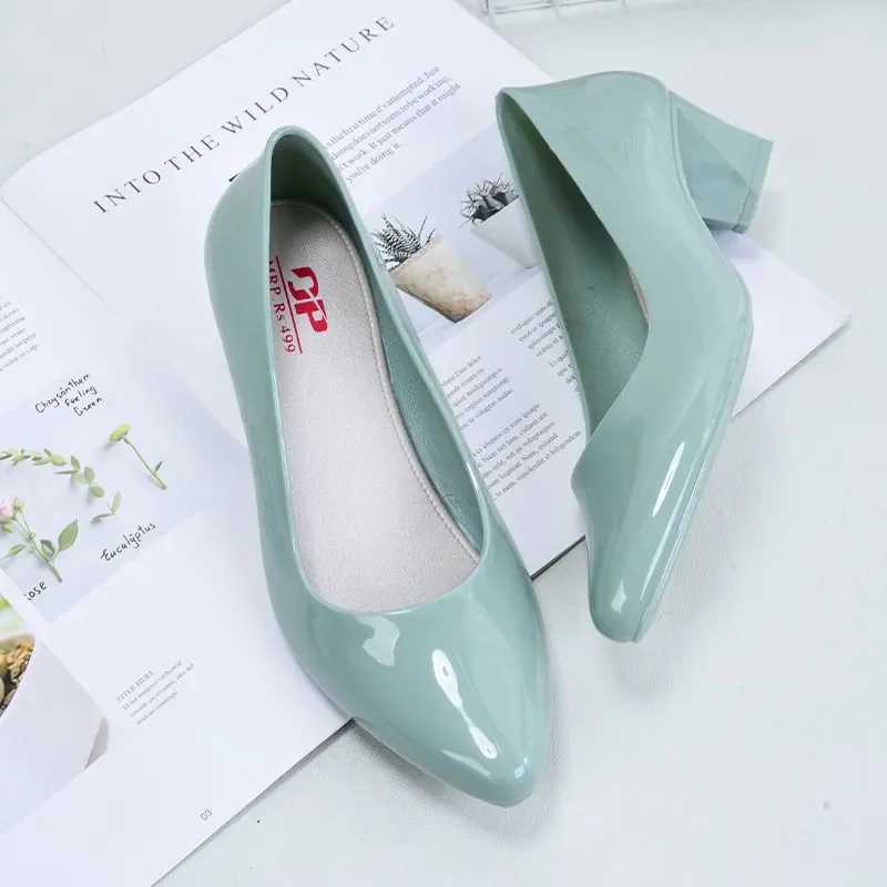 High Quality Cresfimix Sapatos Womens Fi Lightweight Round Toe Comfortable Spring and Summer Anti slip Waterproof Rain Shoes A1556 T241024