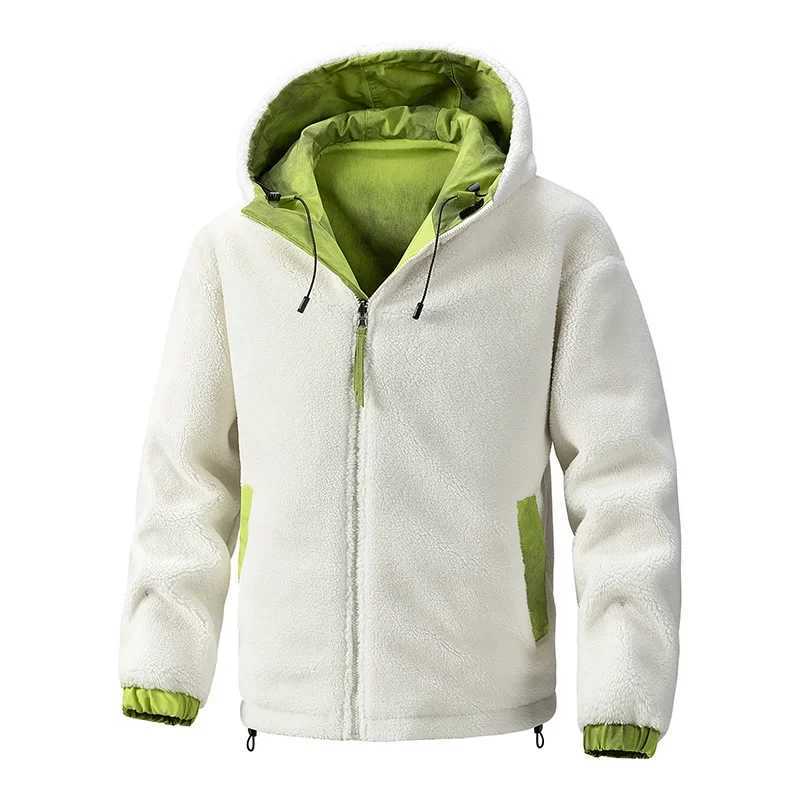Mens cotton clothing autumn and winter new item solid color double-sided wearable design outdoor travel hooded jacket mens Ramsworth jacket W241024