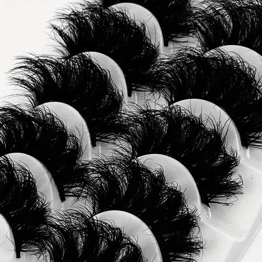 5 pairs of eyelashes artificial mink eyelashes durable fluffy mink eyelashes large volume eyelashes durableW241024
