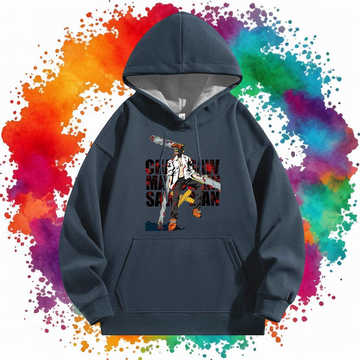2024 New Hoodie For Man Breathable Cool Design Mens Hoodie DIY Printed Clothes Hoodie Casual Daily Wear Thick Plush