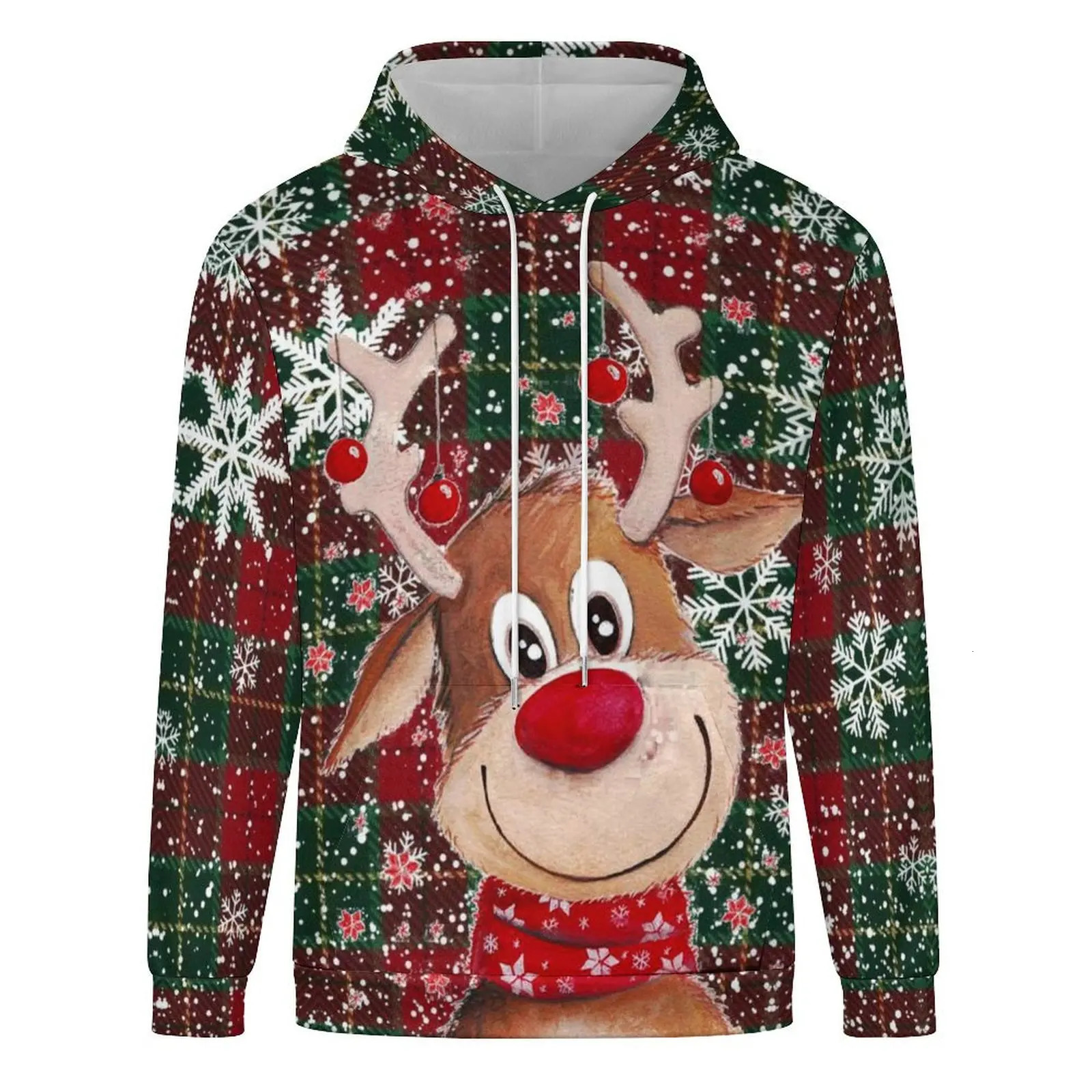 Christmas Santa Claus Hoodies 3D Print Elk Gifts Sweatshirt Men women Unisex Hooded kids Fashion Oversized 241025