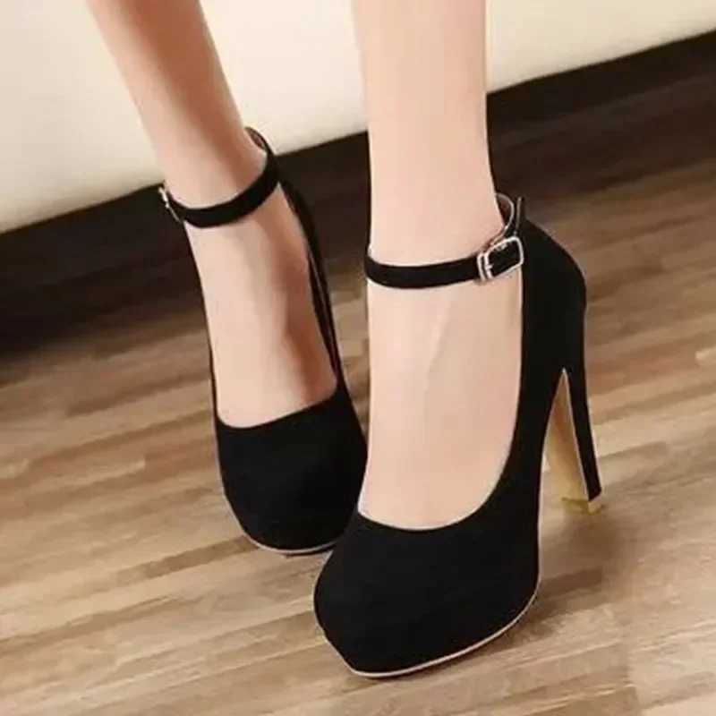 High Quality High Heels Womens Shoes Spring New Thick High Heels Work Shoes Versatile High Heels Black Fi Womens Shoes Zapatos Mujer T241024