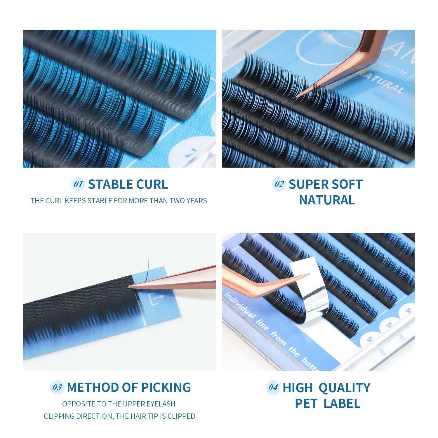 ANNARIS Lower Eyelash 5-7mm Mixed Personal Bottom Eyelash Extension J/B/C Curled Natural Short Mink EyelashW241024