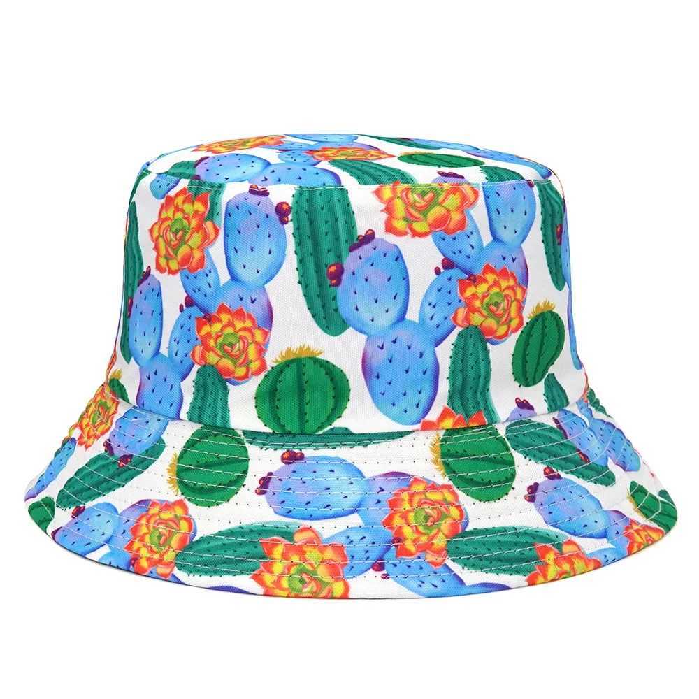 Summer sun hat mens bucket hat cotton Bob Panama girl beach travel outdoor reversible yellow duck fisherman hat W241024