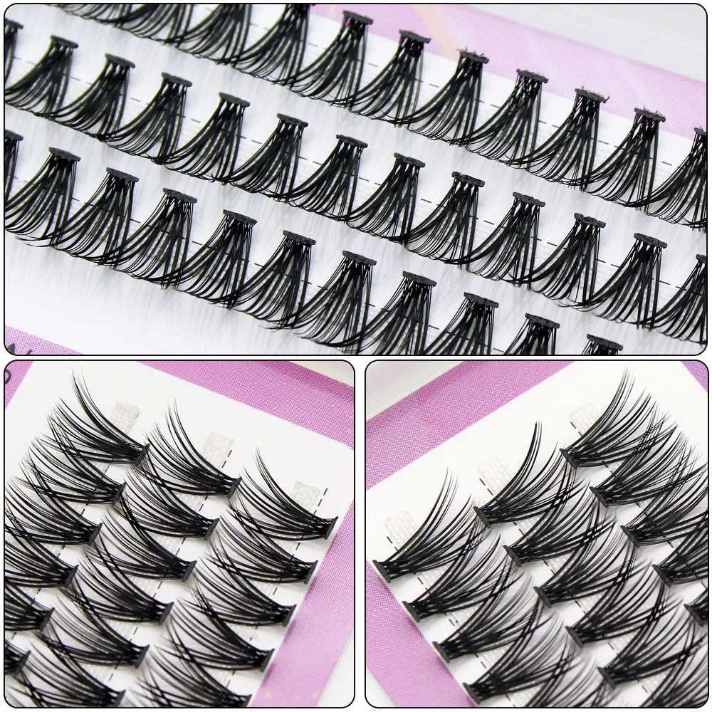 Moonlily High Quality 20D 30D Artificial Mink Eyelash Grafted Professional Makeup Single Cluster Eyelash Natural Soft BundleW241024