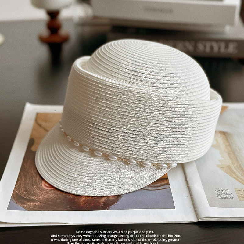Duck tongue summer short eave fashionable and elegant sunshade grass counter quality travel sun protection concave top equestrian hat